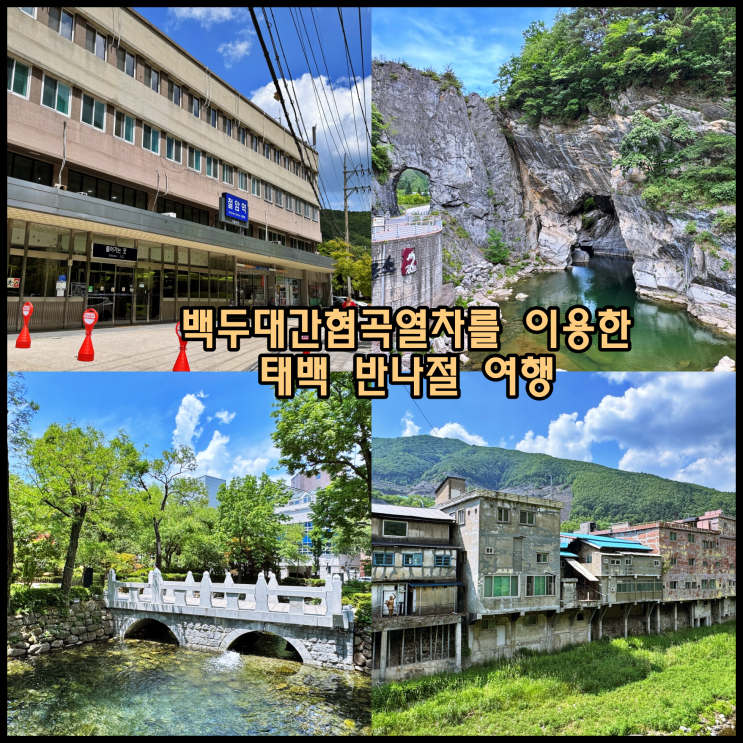  [태백] ️ 백두대간협곡열차를 이용한 태백 반나절 여행 (방법,명소, 코스)