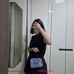 일본 후쿠오카공항에서 구입한 바오바오 큐보이드 미니백 실착샷 후기