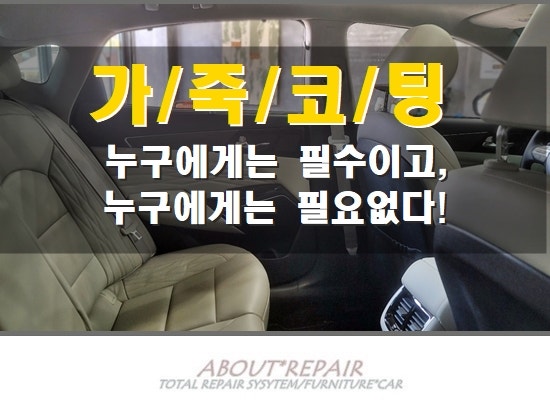 자동차 시트 가죽코팅이 필수인 차량, 필요없는 경우 알아보기