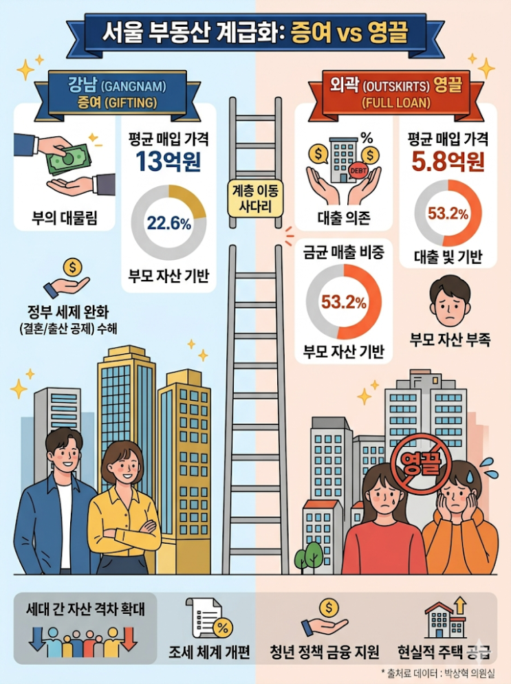  서울 부동산 계급화 정리 증여 VS 영끌