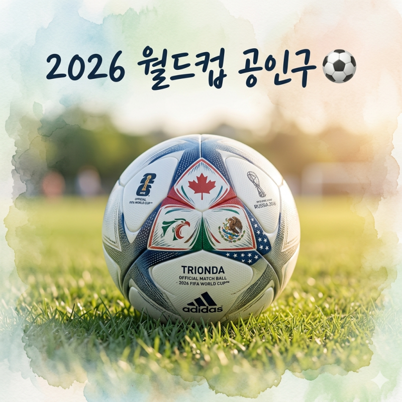 2026 월드컵 공인구 아디다스 트리온다 뜻 디자인과 커넥티드 볼 기술 총정리
