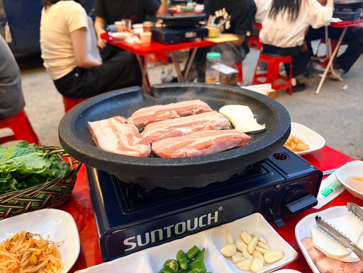 웨이팅 없는 을지로 야장 삼겹살 내돈내산 을지로4가 야장 위치 몽돌이네 웨이팅 주차