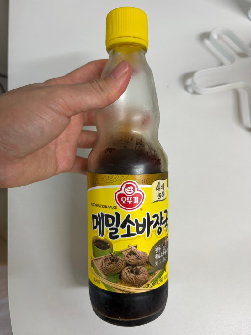 초간단 쯔유없이 냉모밀 레시피 오뚜기 메밀소바장국 육수 물 비율 내돈내산