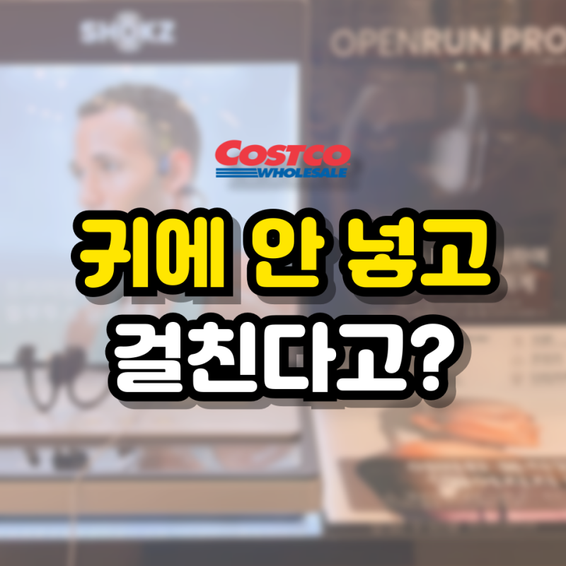 뼈로 소리 듣는다고요? 코스트코 이어폰 코너에서 세 번 멈춘 3가지