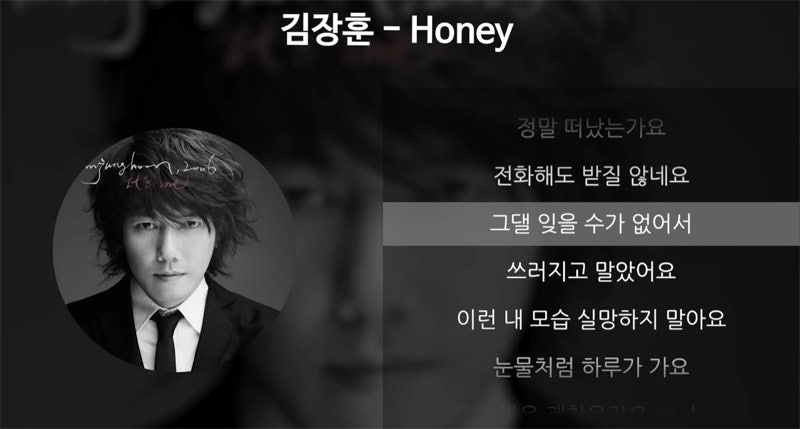 김장훈 - Honey 허니 [가사,듣기] / 김장훈노래 / 허니