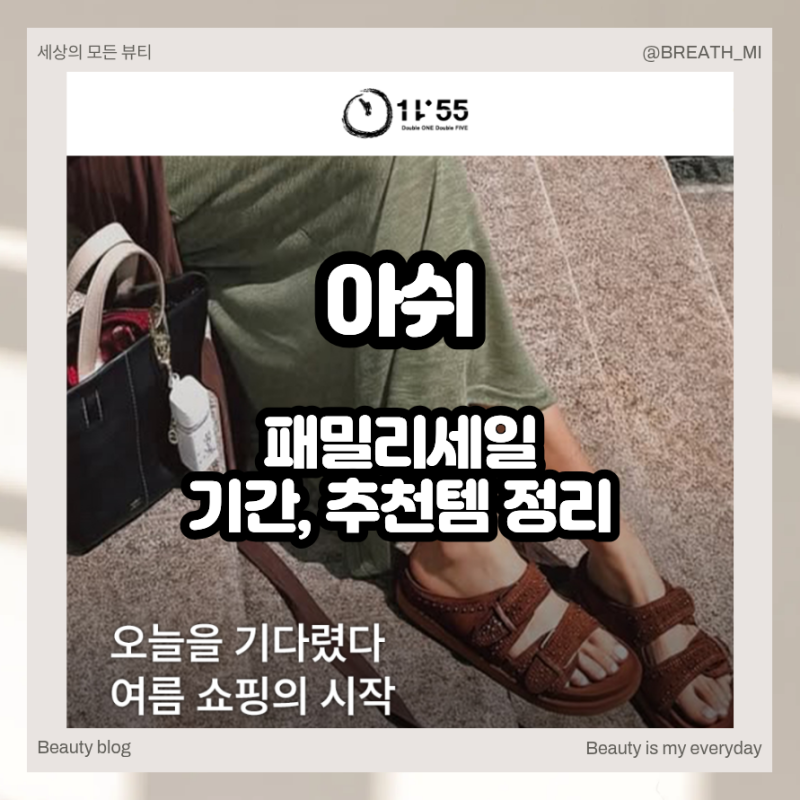 아쉬 패밀리세일, 스니커즈 샌들 운동화 총정리