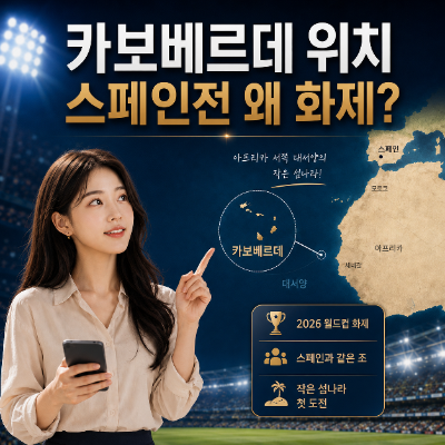 <b>카보 베르데 공화국</b> 위치, 월드컵 스페인전 왜 화제?