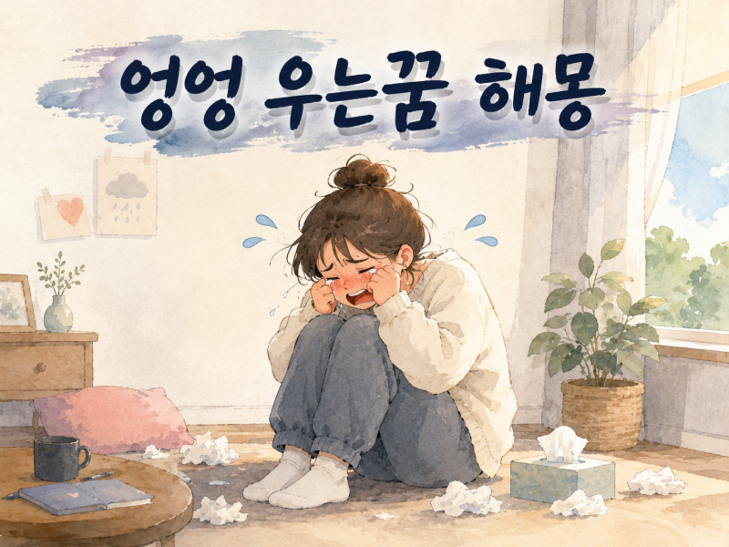 꿈에서 내가 우는 꿈 펑펑 엄마가 친구가 서럽게 엉엉 우는꿈 해몽