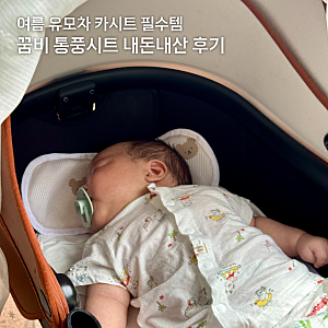 꿈비 유모차 쿨시트 내돈내산 후기 여름에 유모차 통풍시트는 선택아닌 필수