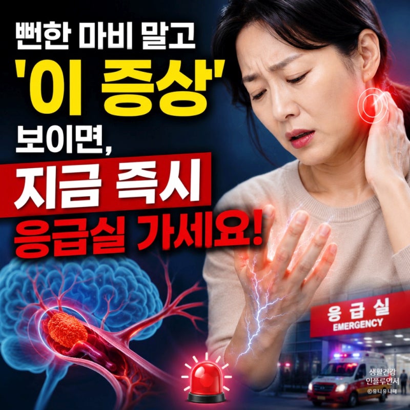 담인 줄 알았는데, 손끝 찌릿한 급성 뇌경색 초기 전조증상 및 뜻 자가진단