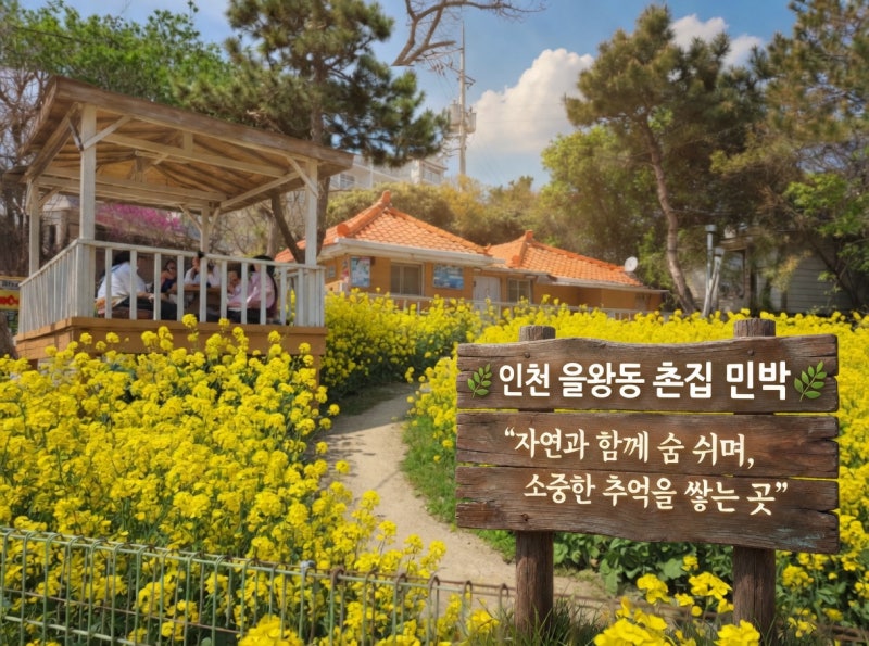 인천 을왕리 해수욕장 숙소 추천, 을왕리 촌집민박 독채 후기