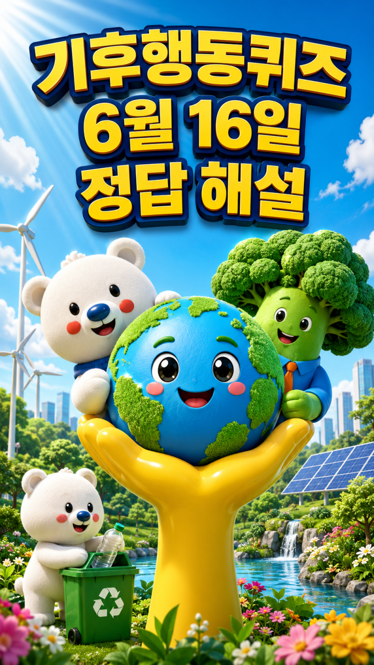  기후행동퀴즈 6월 16일 정답 공개, 오늘 문제 해설·세계 리필의 날의 의미와 유래