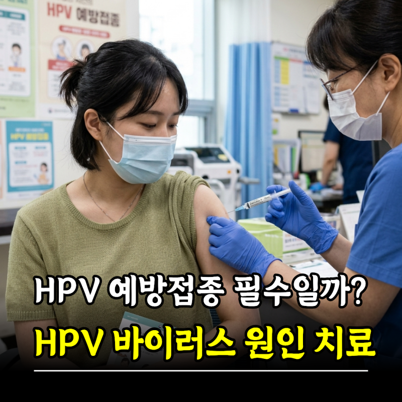HPV 예방접종 필수일까? HPV 바이러스 원인 치료