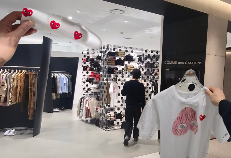 달라진 하트로고? 다녀온 꼼데가르송 매장 반팔 실물 리뷰
