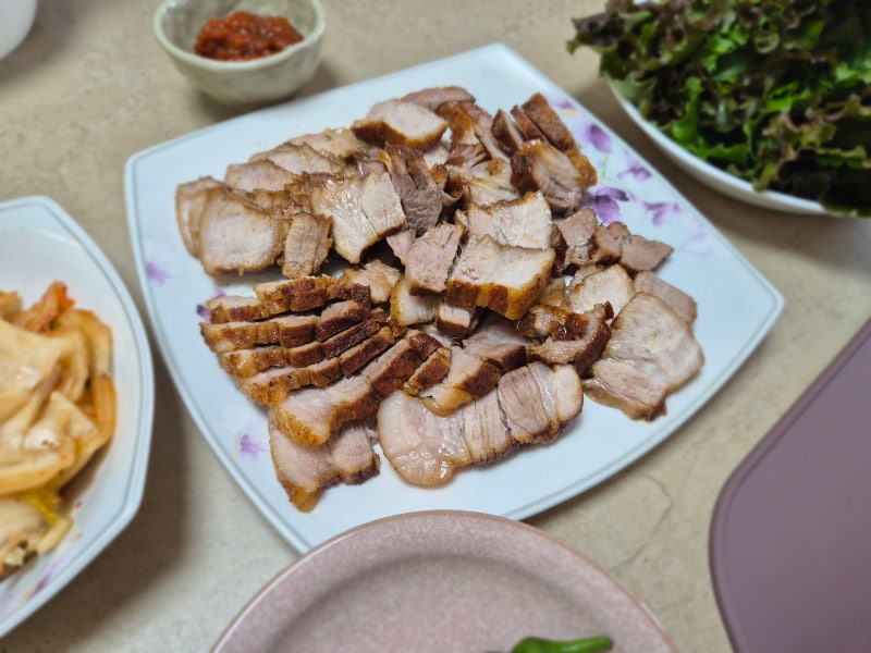 미추리 삽겹살로 순살 족발 만들기 농라 달순이 정육점