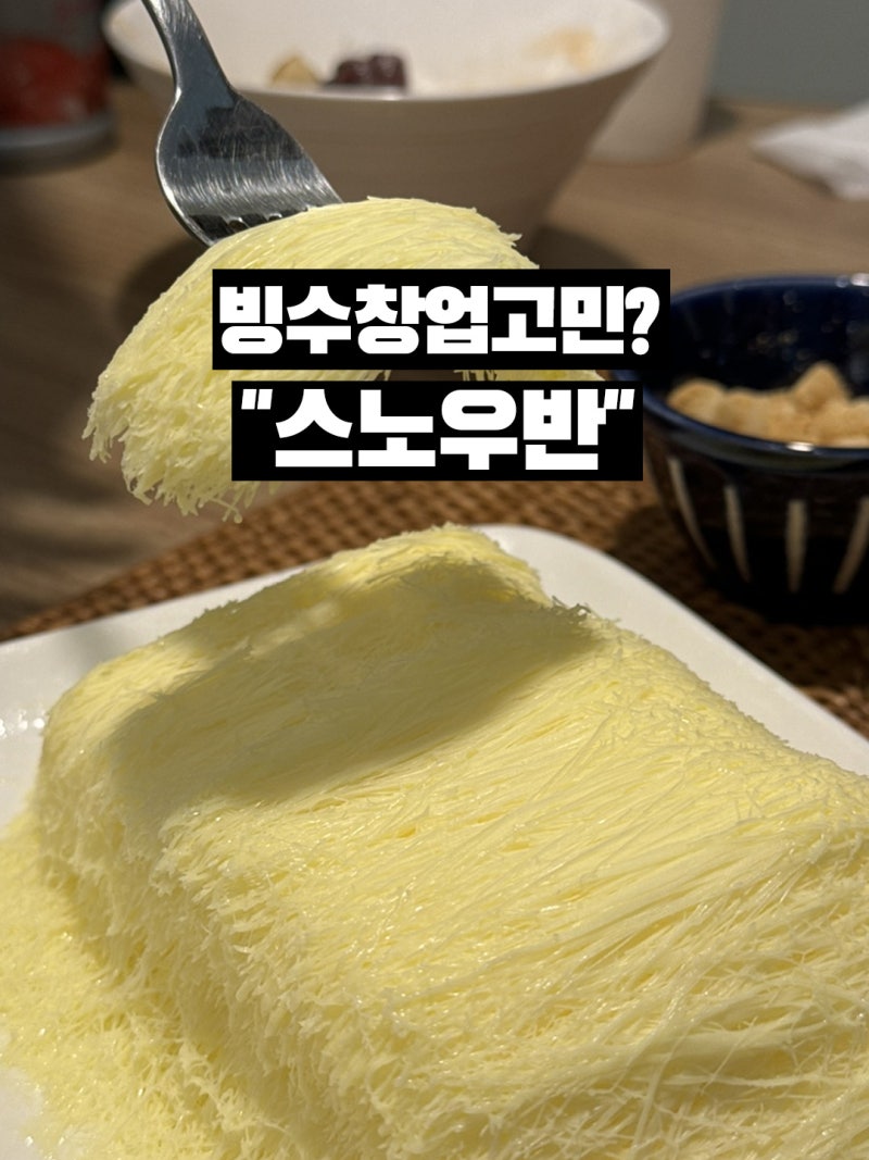 빙수 창업 고민이라면? 스노우반 눈꽃빙수기와 실타래빙수기계 직접체험