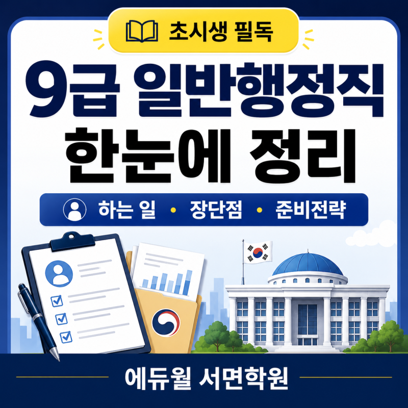 9급 일반행정직이란? 초시생이 가장 먼저 알아야 할 대표 공무원 직렬