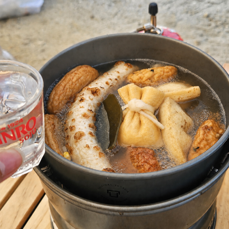 캠핑 오뎅탕 밀키트 추천 홍윤화 오뎅탕 홍뎅 후기, 이자카야 고급오뎅 7종의 맛!