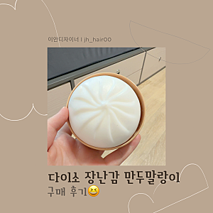 다이소에서 파는 만두말랑이 쫀뜩쫀득 만두통에 내돈내산 후기