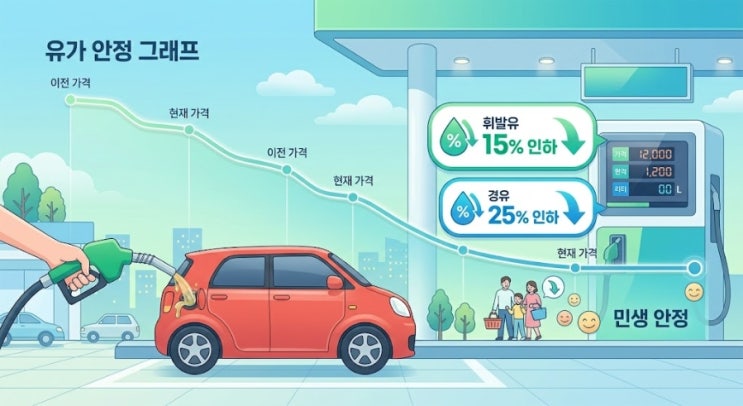 [2026.6.15 News] <b>유류세</b> 한시 <b>인하</b> 조치 <b>연장</b> 및 유종별... 