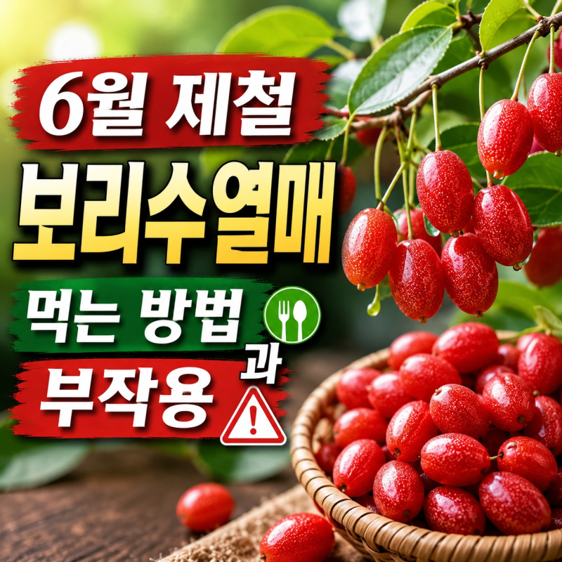 보리수효능! 6월 제철 보리수열매 먹는 방법과 부작용 총정리