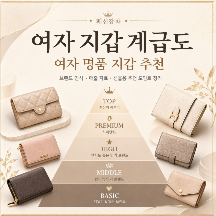 여자 명품 지갑 계급도+ 상황별 추천 (2026)