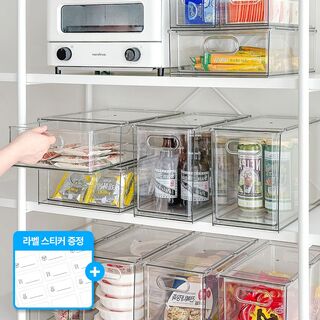  프리미엄 투명 서랍 정리함 - 주방 효율을 높이는 아크릴 수납 솔루션
