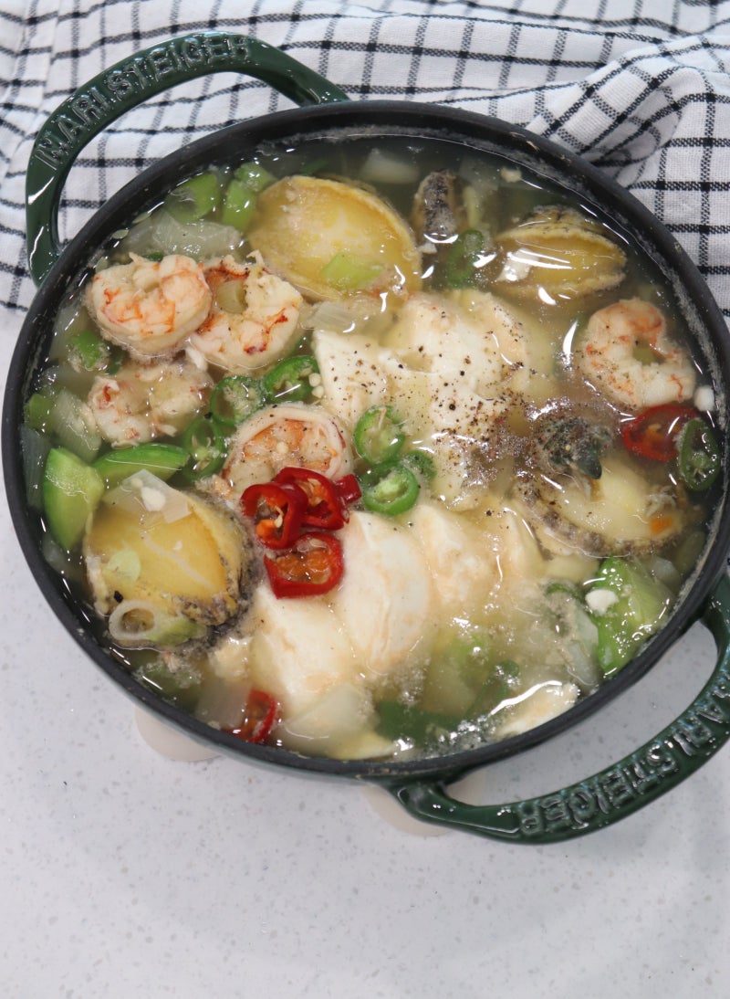 맑은 순두부찌개 레시피 끓이는법 해물 순두부찌개