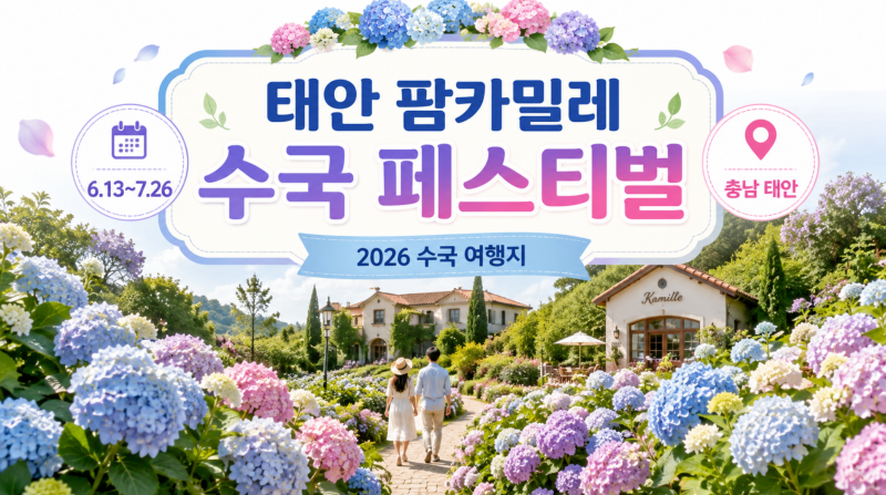 Taean Farm Kamille Hydrangea Festival | 2026 Hydrangea Blooming Season, Admission, Parking, and Photo Zones Guide