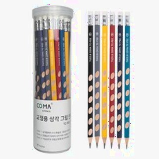 투코비 코마 삼각 그립 교정연필 B 세트 - 필기 효율을 위한 도구의 특징 분석