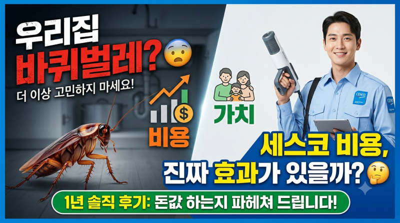 세스코 비용, 돈 버렸다는 후기 속 숨겨진 진실 (직접 견적 짜본 솔직한 결론)