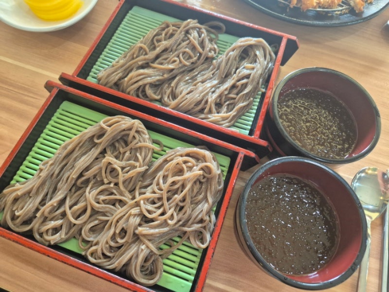 대화역 일산백병원 주변 일산이삭소바 판모밀과 돈까스 후기