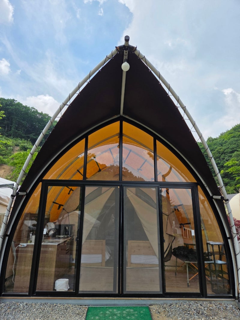 천안아산 아기랑 다녀온 캠핑장 후기, 당일치기 글램핑 :: 북면 몽키캠핑장