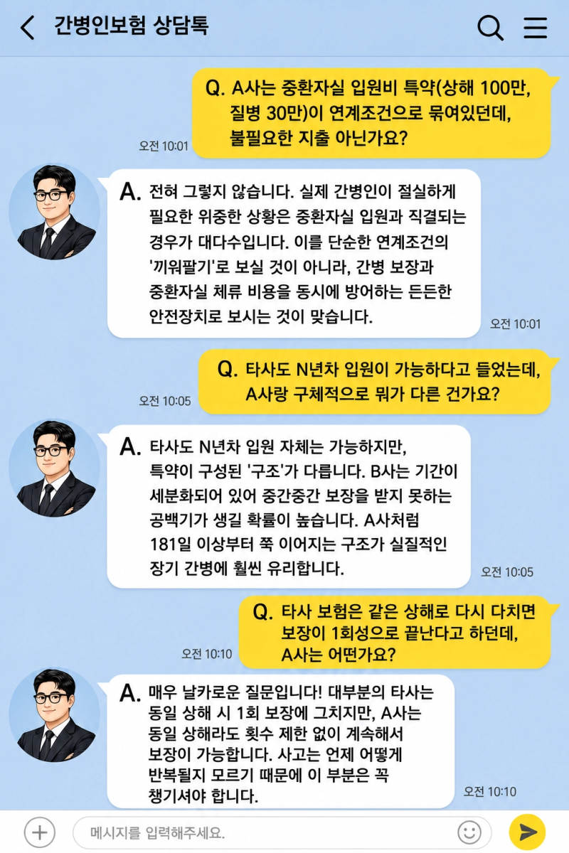 간병인보험 추천하는 A사와 B사 중 내 상황에 맞는 플랜 고르는 가이드북!