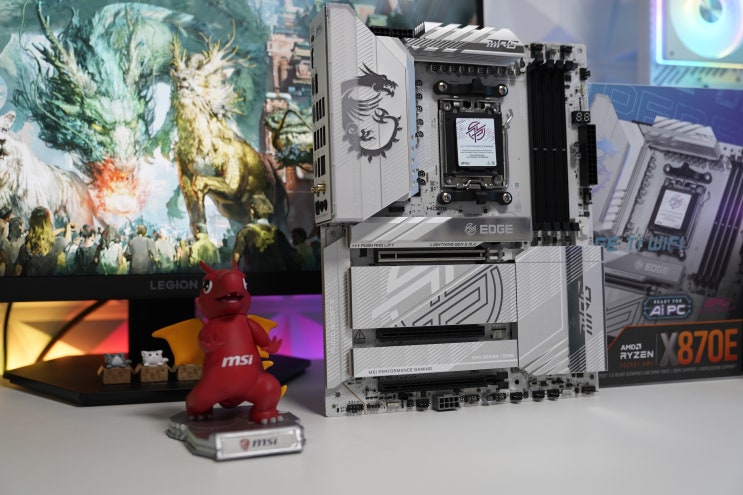  화이트 메인보드 추천 MSI MAG X870E 엣지 TI WI FI 리뷰