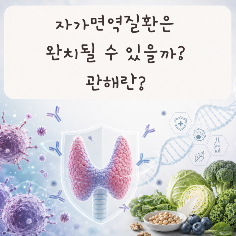 자가면역질환은 완치될 수 있을까? 관해란? 평생 관리해야 하는 이유