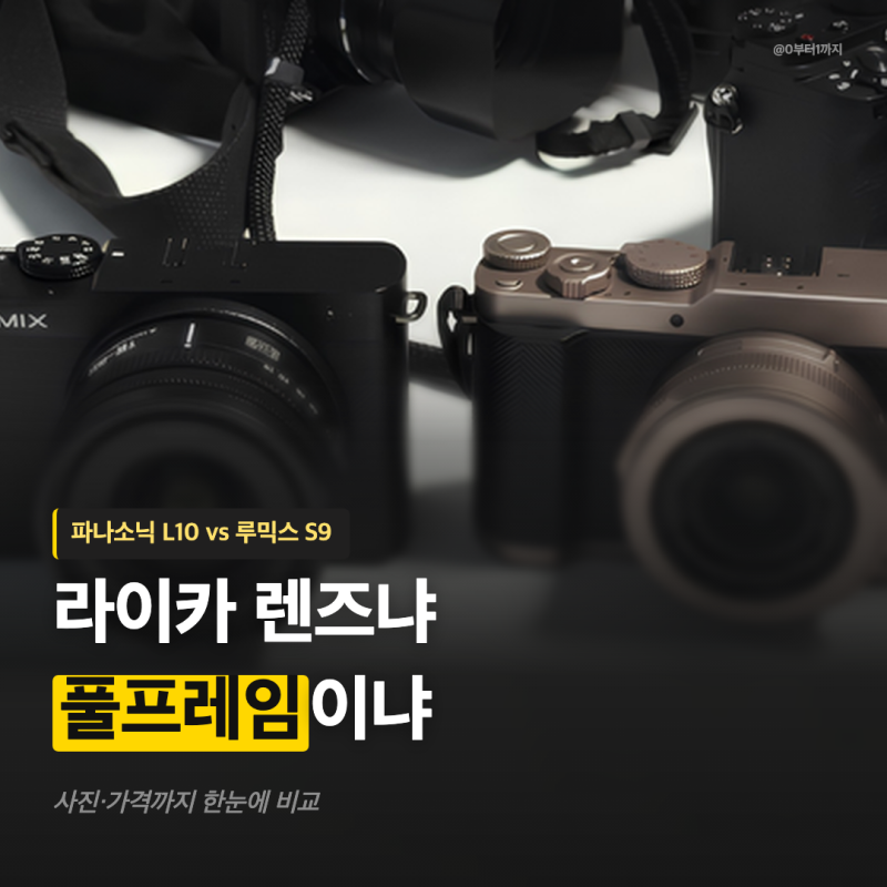 파나소닉 L10 루믹스 S9 비교, 라이카 렌즈 vs 풀프레임 고민