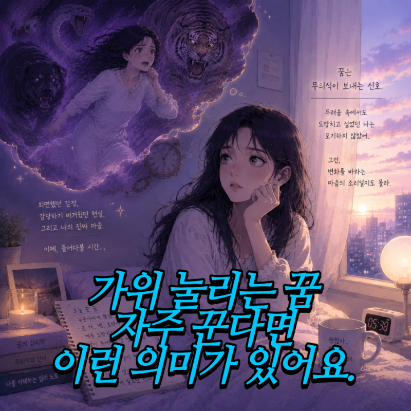 가위눌리는 꿈 해몽 의미와 원인·예방법까지