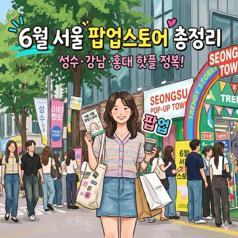 6월 서울 팝업 총정리 6월 서울 가볼만한 곳 추천 리스트