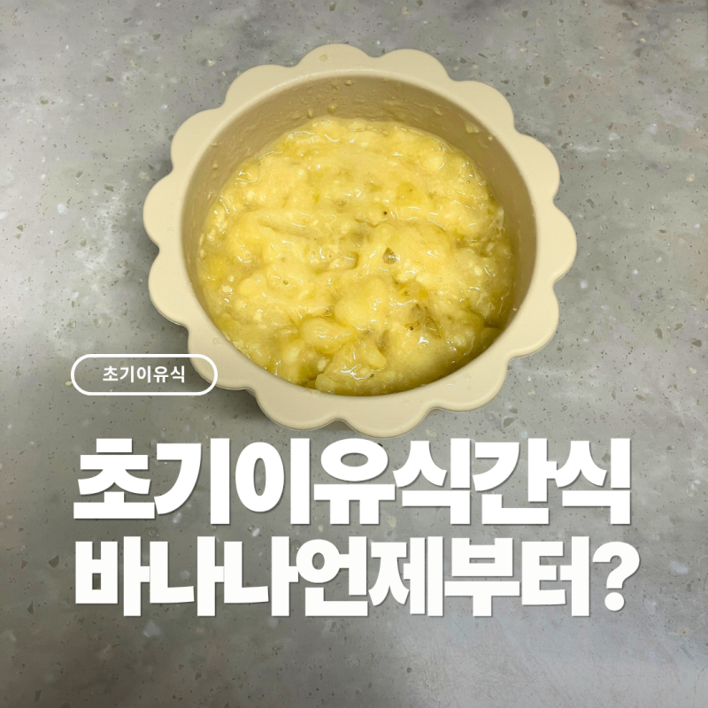 아기 바나나 언제부터? 초기 이유식 간식 아기 바나나 퓨레 만들기 바나나 손질법