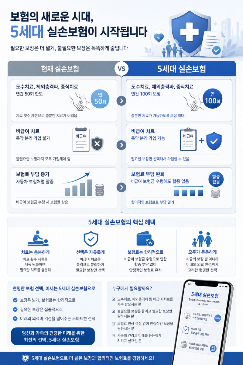 7월부터 도수치료 실비 불가? 5세대 실손보험 강제 전환 총정리