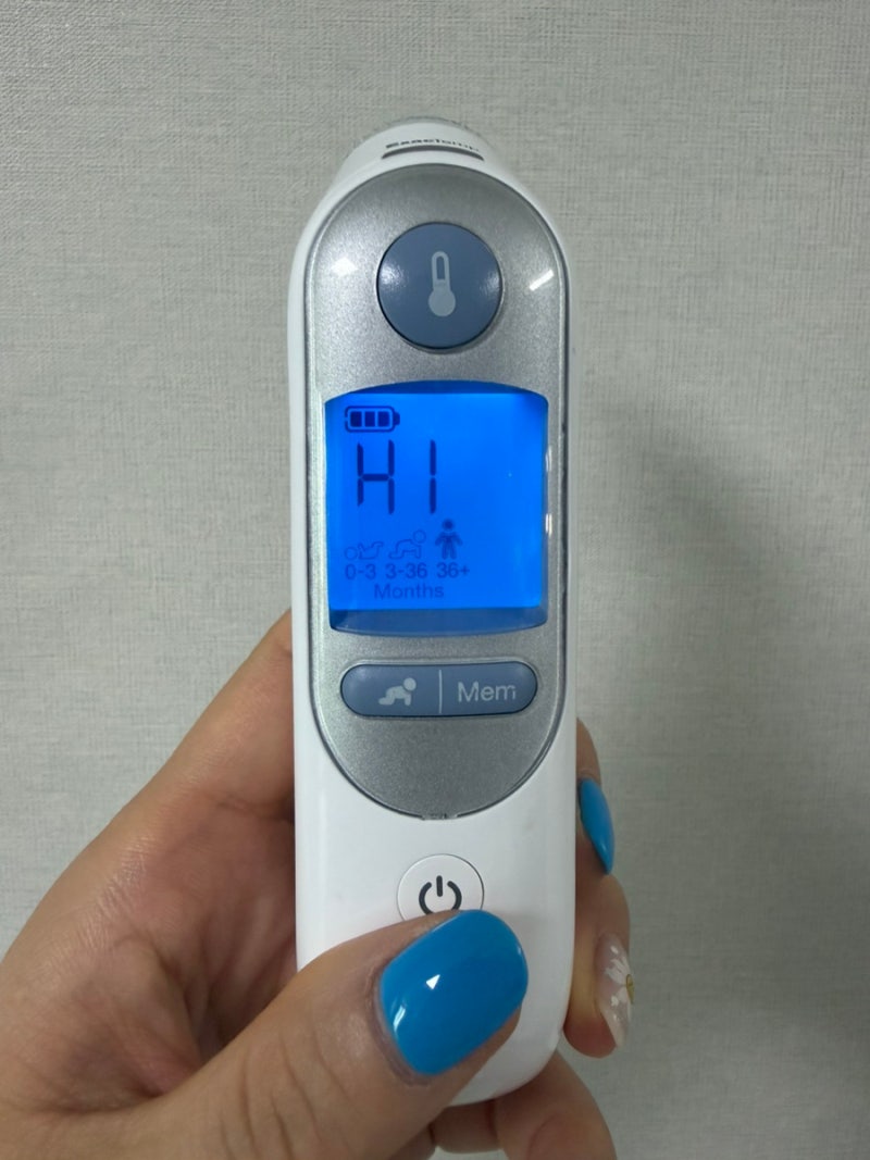 2020년 구매한 브라운 6520 체온계 H1 에러코드