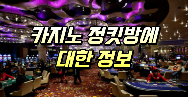  카지노 정킷(정킷) 방에 대한 정보