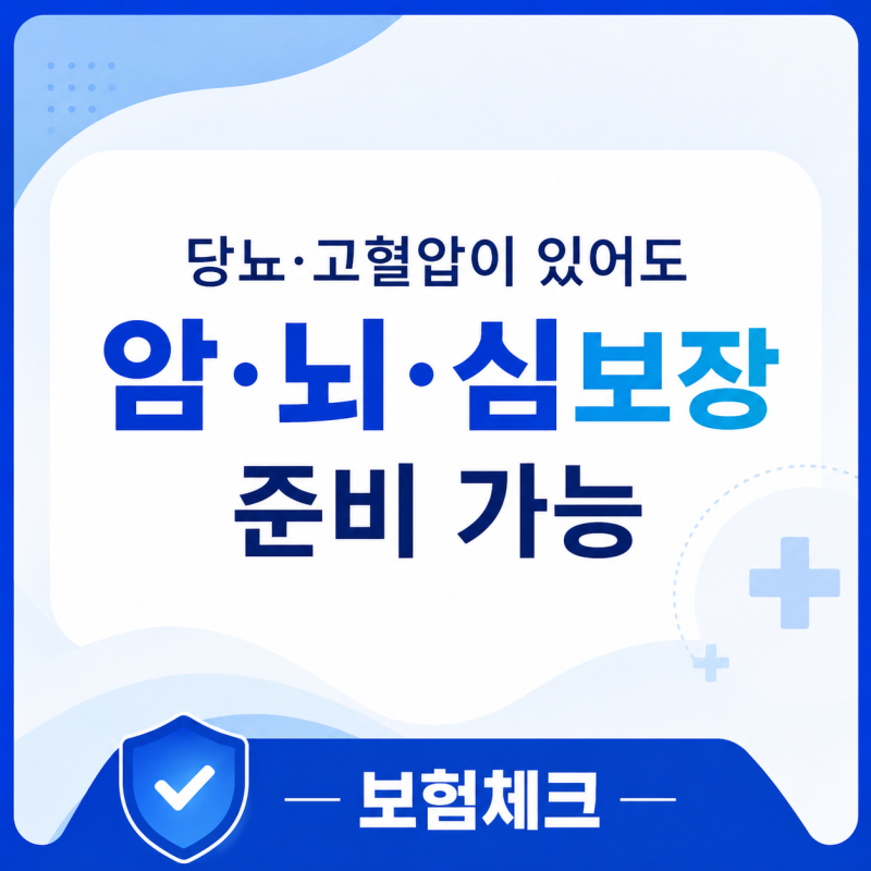"당뇨·고혈압·고지혈증 있어도 3대진단비 월 6만원대 가능?"