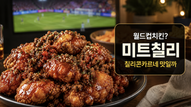  처갓집 미트칠리 월드컵치킨, 칠리콘카르네 맛일까