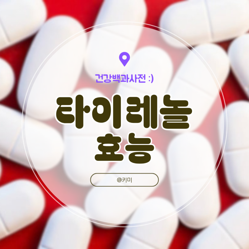 타이레놀 효능 및 복용법 부작용 체크
