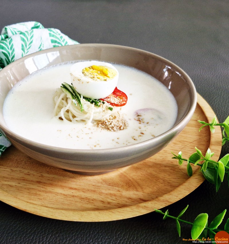 백태 콩국수 만들기 콩물 레시피