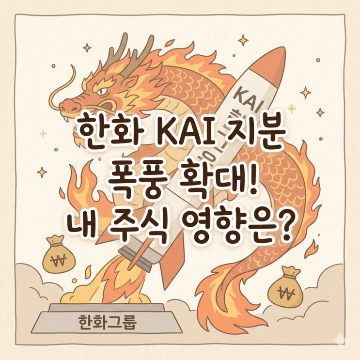 <b>한화</b>에어로 <b>KAI</b> 지분 9% 확보! <b>2대 주주</b> 등극에 지금 사도 될까