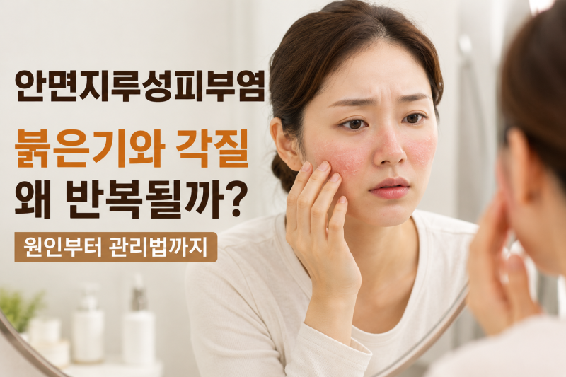 안면지루성피부염 증상과 원인, 식습관이 악화시킨다?