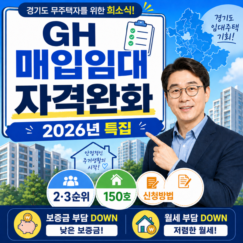 [GH]26년 매입임대주택 입주자 모집공고(자격완화)